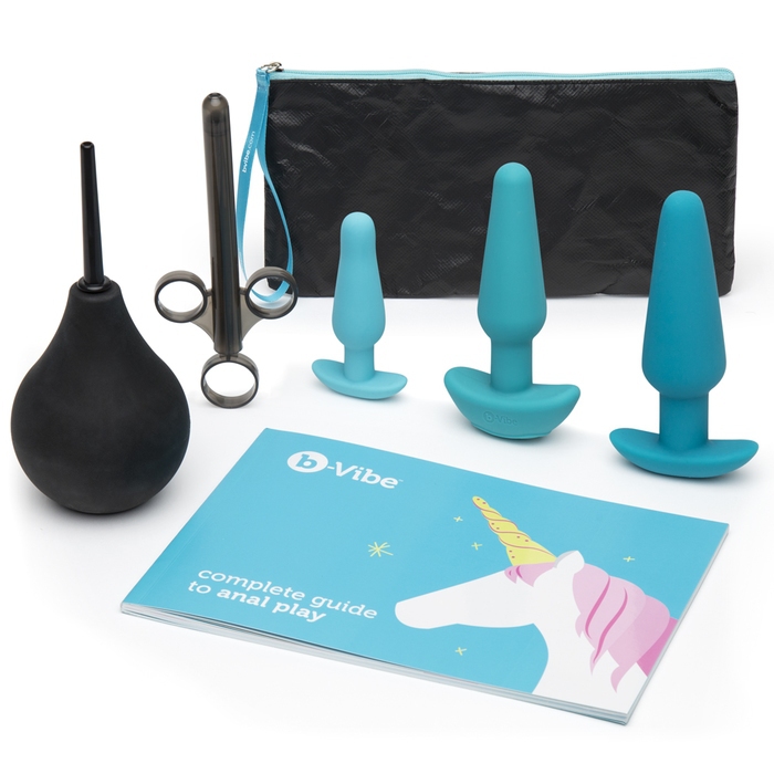 b-Vibe Rechargeable Anal Training and Education Butt Plug Set (5 Piece)