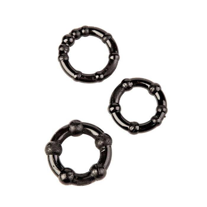 Black Cock Rings 3 Pack