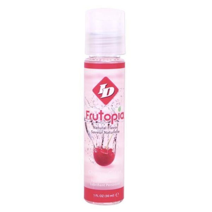 All-Natural ID Frutopia Cherry Water-Based Flavoured Lubricant 1 fl oz Pocket Bottle