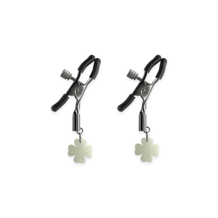 Bound Glow in the Dark Nipple Clamps - G4 - Gunmetal