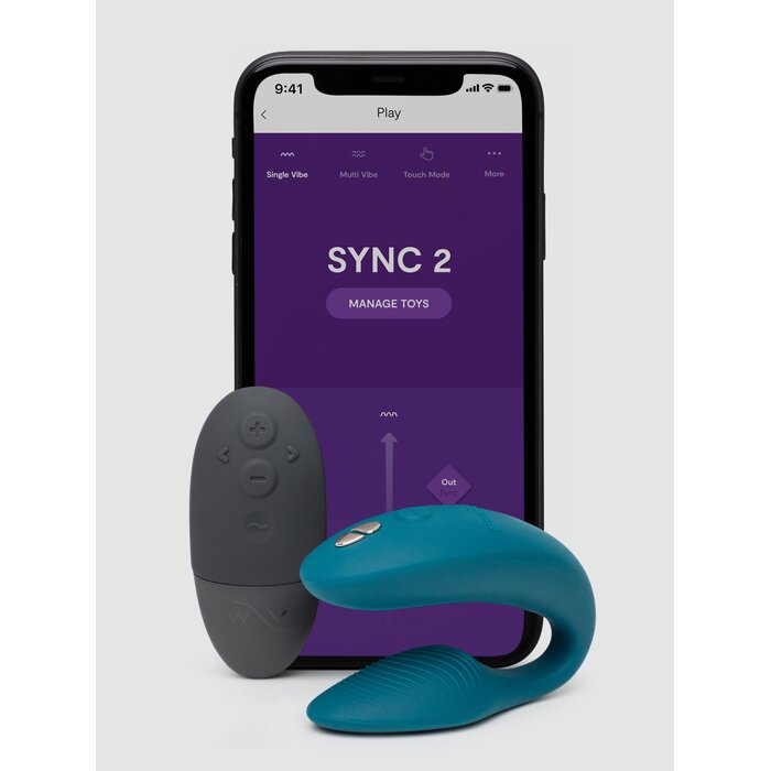 We-Vibe Sync 2 Remote Control and App Rechargeable Couple's Vibrator - Green