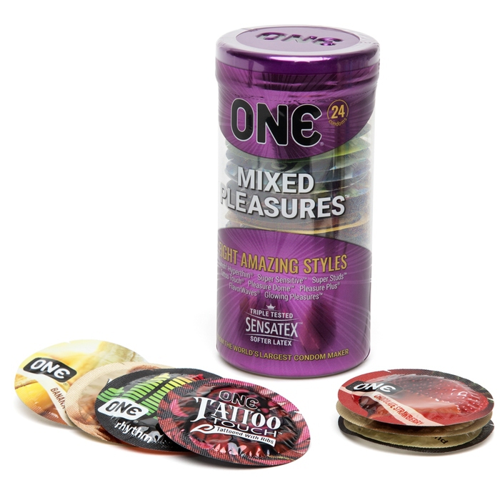 ONE Mixed Pleasures Condoms (24 Pack)
