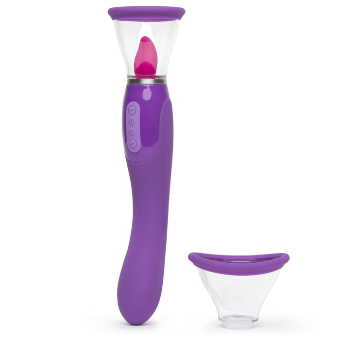 Fantasy for Her Vibrating Pussy Pump and Tongue Vibrator Kit