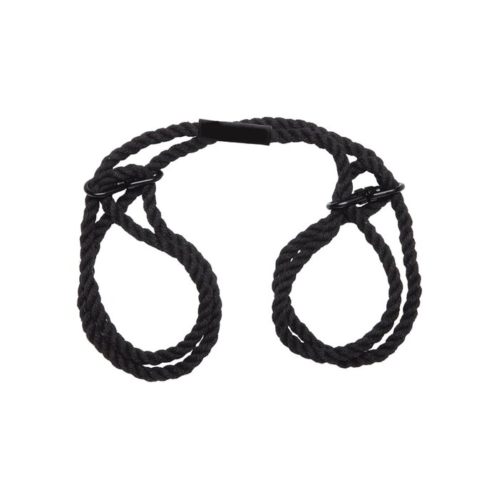 Merci - Restrain - 6mm Hemp Wrist or Ankle Cuffs - Black