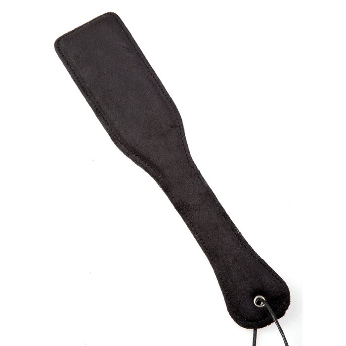 Black Velvet & Leatherette Square Edged Paddle
