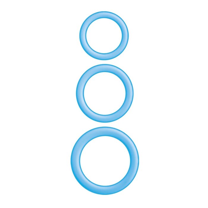 Enhancer Silicone Glow Rings - Blue