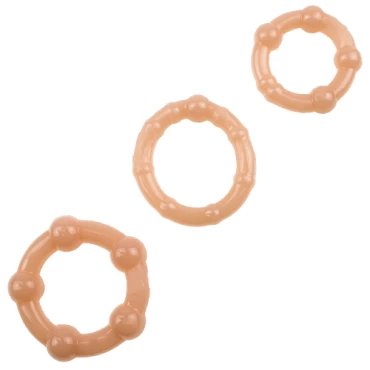 Rock Hard Light Tone Cock Rings - Set of 3