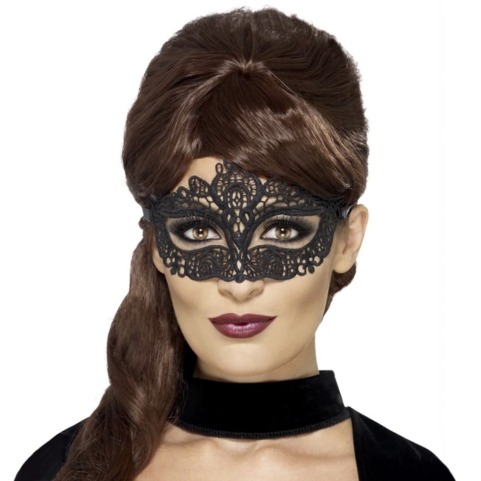 Fever Black Masquerade Lace Mask