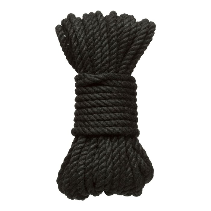 Merci - Bind and Tie - 6mm Hemp Bondage Rope - 30 ft. - Black