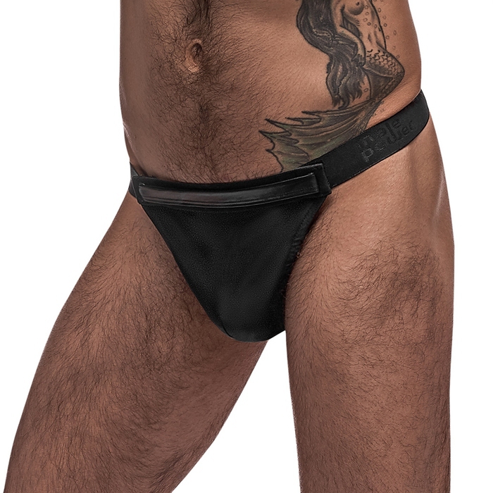 Male Power Black Rip-Off Thong