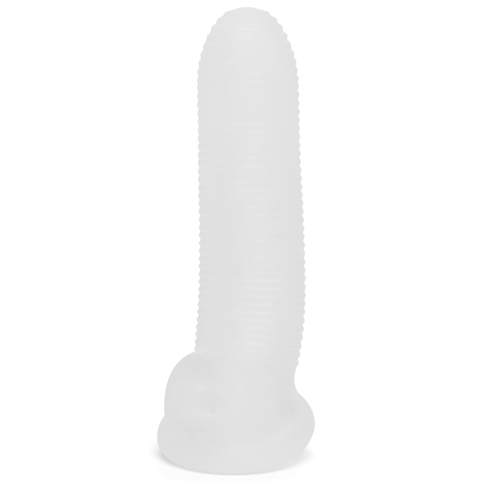 Perfect Fit Fat Boy Micro Ribbed 6.5 Inch Penis Sleeve with Ball Loop