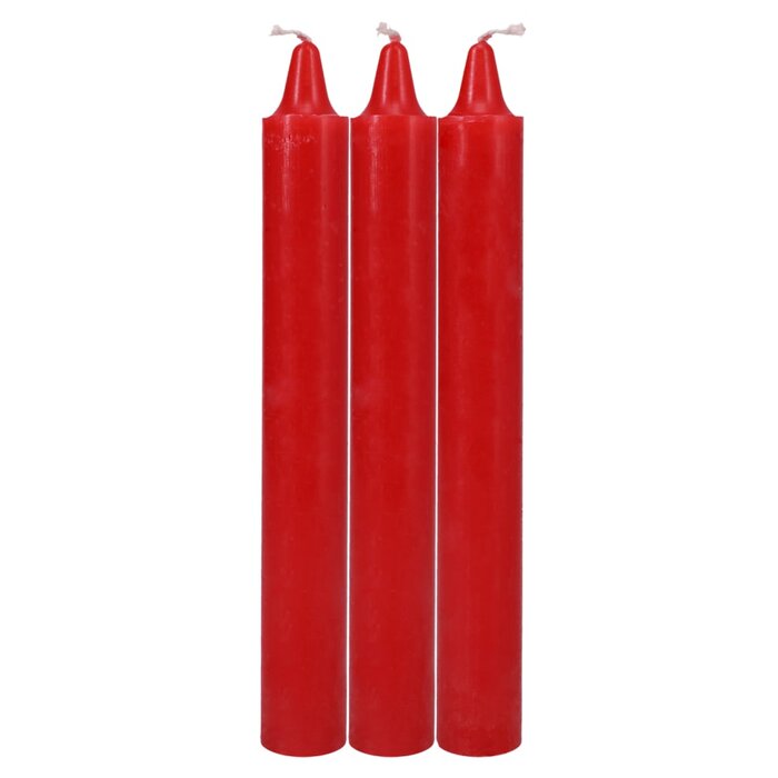 Japanese Drip Candles - 3 Pack - Red