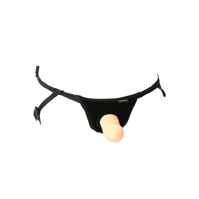 Everlaster Wishbone Harness with Dildo - Vanilla