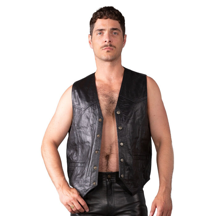 Classic Leather Waistcoat
