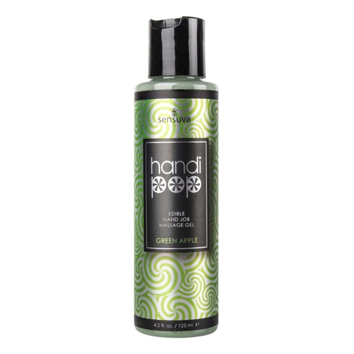 Handipop Edible Handjob Massage Gel - Green Apple - 4.2 oz.