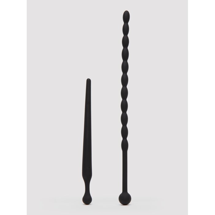 Ouch! Beginner's 3mm/5mm Silicone Urethral Dilator Set - Black