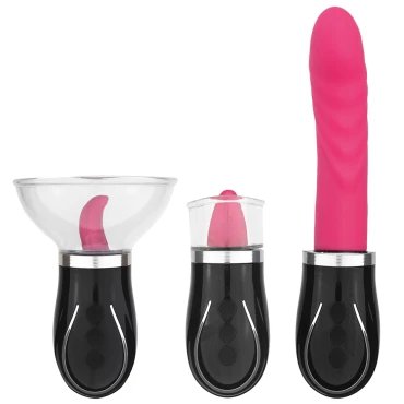 FemPlay 4-In-1 Pussy Pump, Clit & Nipple Stim + Vibrator