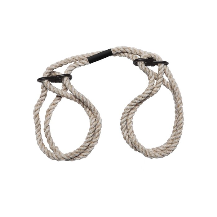 Merci - Restrain - 6mm Hemp Wrist or Ankle Cuffs - Natural