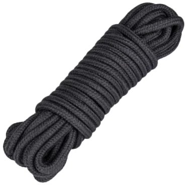 Luxury Black Bondage Rope - 10m