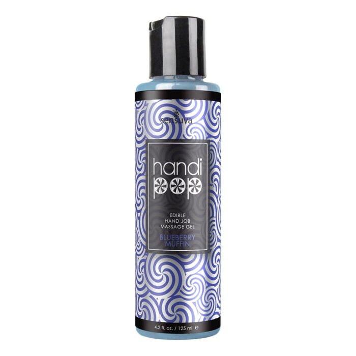 Handipop Edible Handjob Massage Gel - Blueberry Muffin - 4.2 oz.