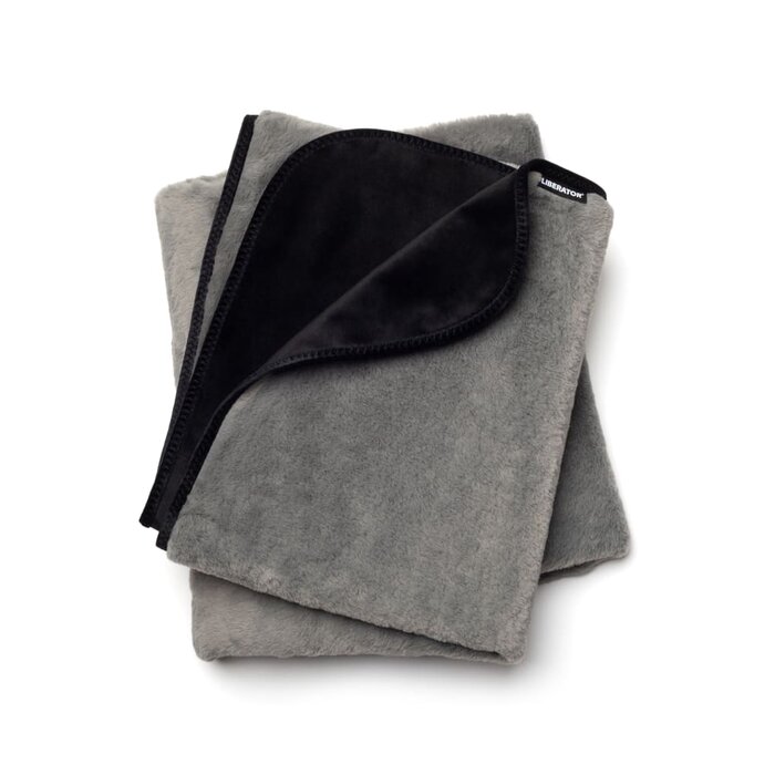 Liberator Fascinator Fur Queen Throw - Grey