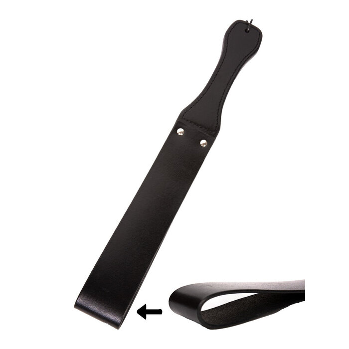 Black Folded Leather Paddle