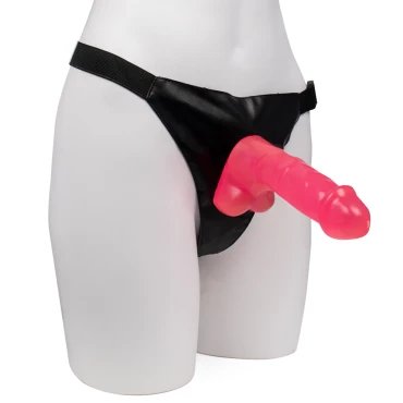Wild Ride Pink Strap-On Dildo - 7 Inch