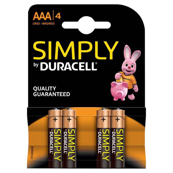 Duracell AAA Batteries (4 Pack)