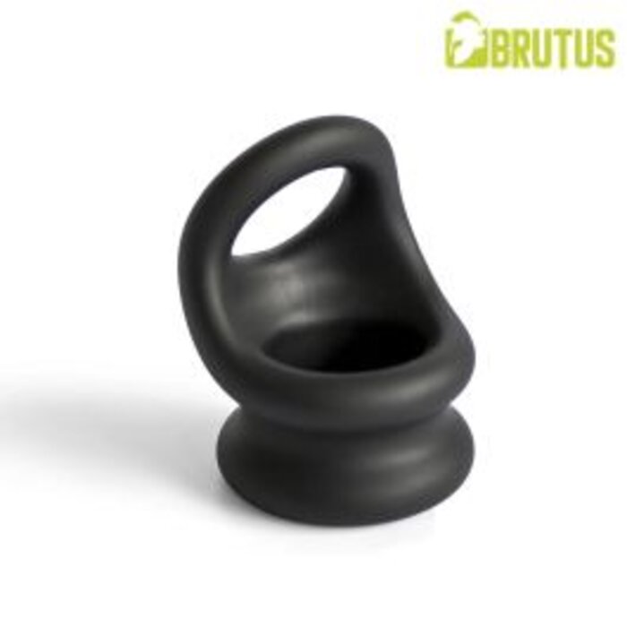 BRUTUS Viceversa Hypersoft Silicone Cock and Ball ring - Black