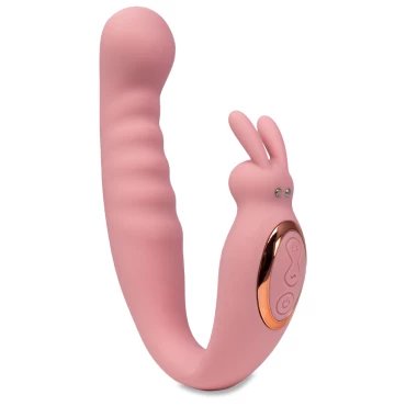 Orgasm Island C-Shaped Wearable Dual Vibrating Rabbit Vibrator