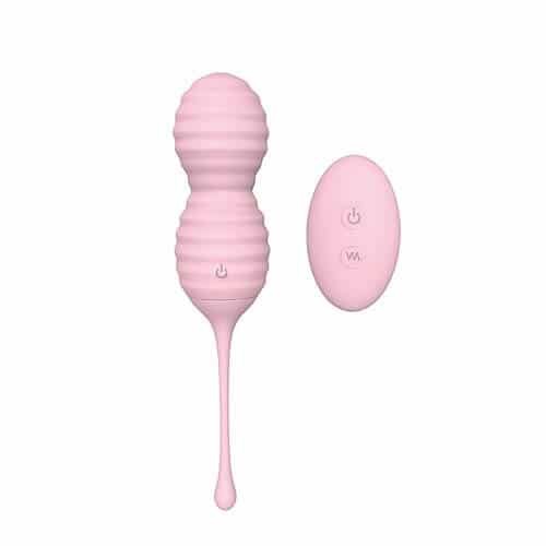 Remote Control Vibrating Kegel Balls Pink