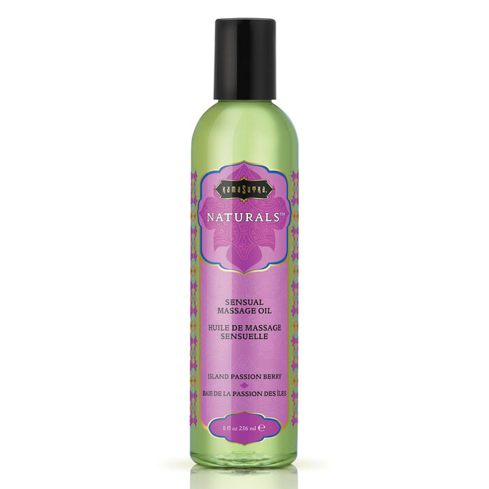 Naturals Sensual Massage Oil - Island Passion Berry - 8 oz.