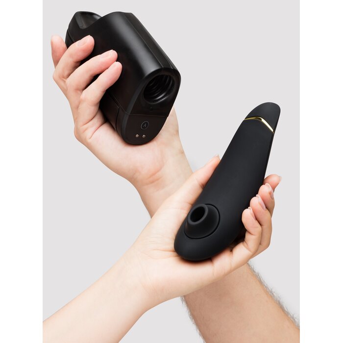 Womanizer X Arcwave Pleasure Pair Premium Couple's Kit - Black