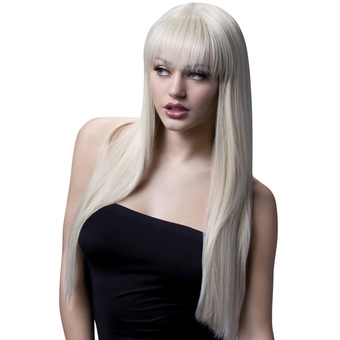 Fever Blonde Long Straight Wig with Fringe