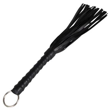 To The Point Black Mini Flogger - 11 Inch