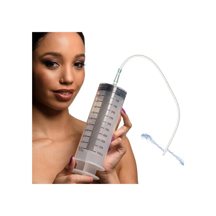 CleanStream Enema Syringe with Tube - 550ml