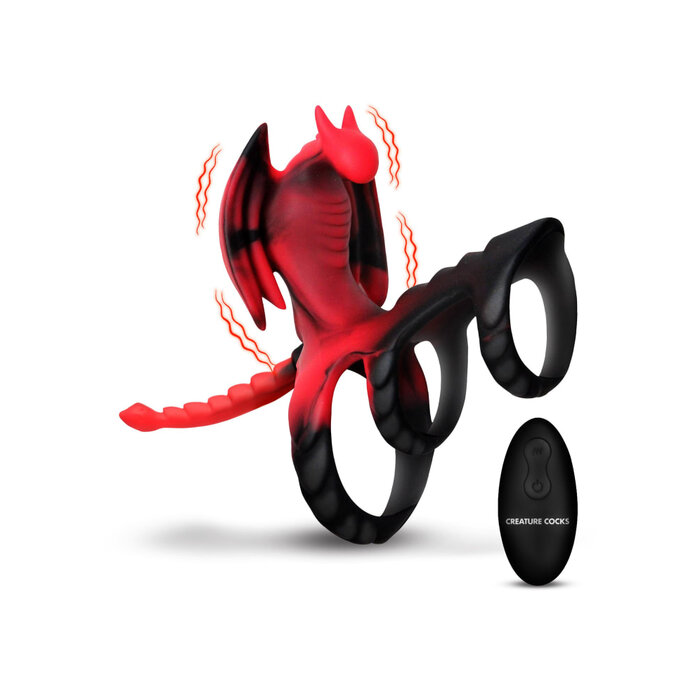 Creature Cocks - Dragon Flight Vibrating Silicone Cock Ring