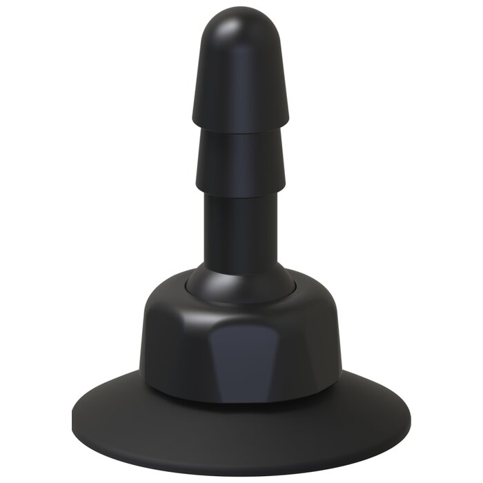 Vac-U-Lock™ Deluxe 360° Swivel Suction Cup Plug - Black