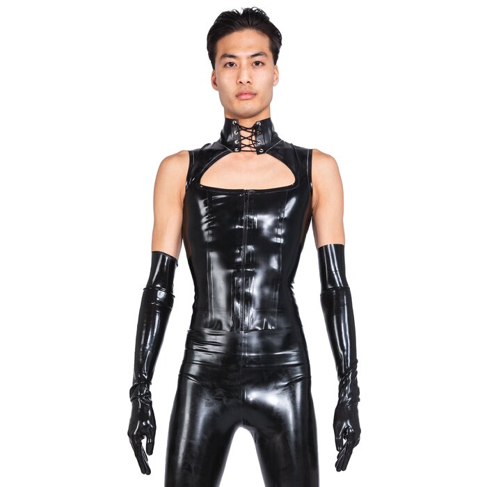 Latex Keyhole Top
