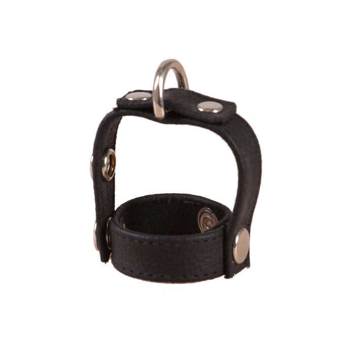 Leather Stretcher & Divider Cock Ring