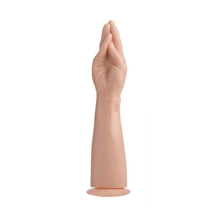 Master Series The Fister Hand and Forearm Dildo Light (15”) - hand-shaped