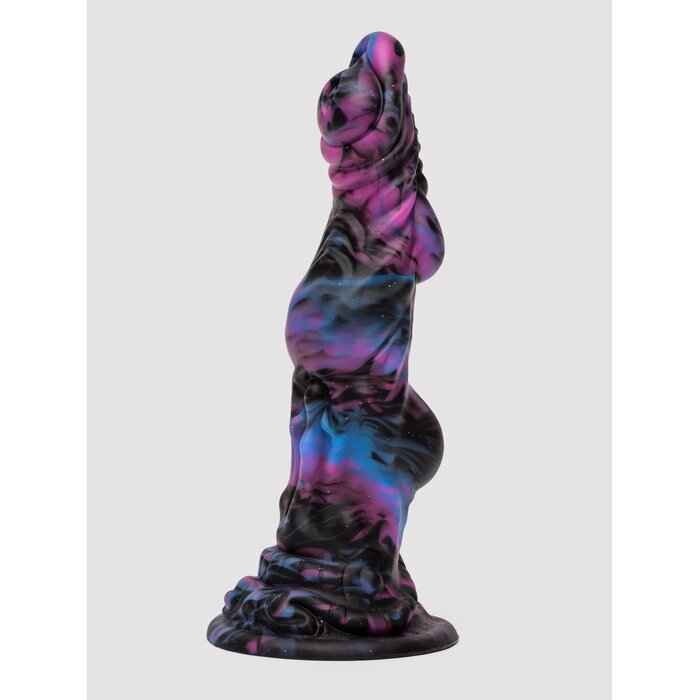 Fantasy Mutant Galaxy Silicone Dildo - Purple
