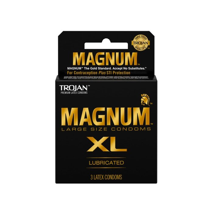 Trojan Magnum XL Condoms - 3 Pack