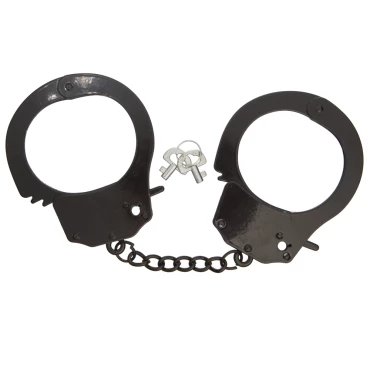 No Escape Black Metal Handcuffs
