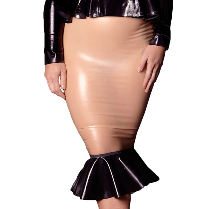 Hollywood Latex Frilled Skirt