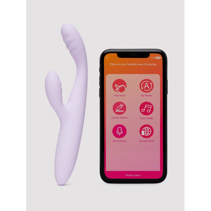 Svakom Cici Plus 2 Slimline App Controlled Rabbit Vibrator - Purple