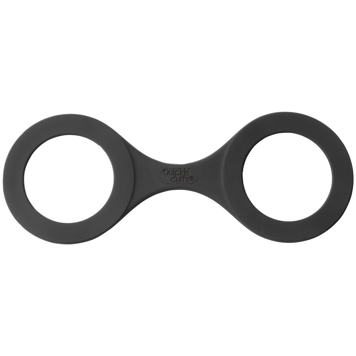 Quickie Cuffs Silicone Handcuffs Large - Black