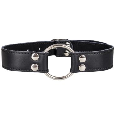 Mouth Anchor Faux Leather O-Ring Collar