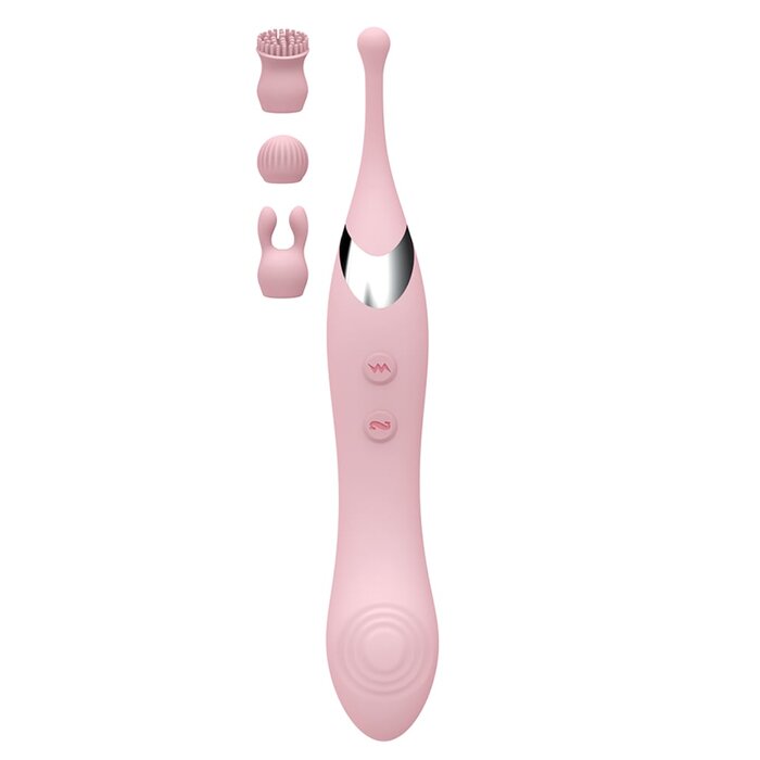 Clit-Tastic Arousing Clit Teaser with Attachments - Pink