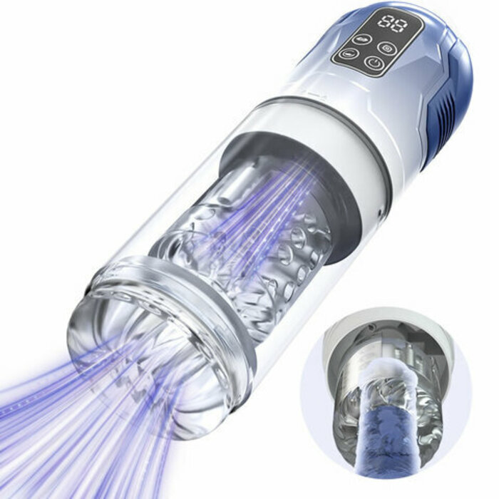Iron Man 7 Thrusting And Rotating Suction Masturbator Pocket Pussy Adult Sex Toys Men